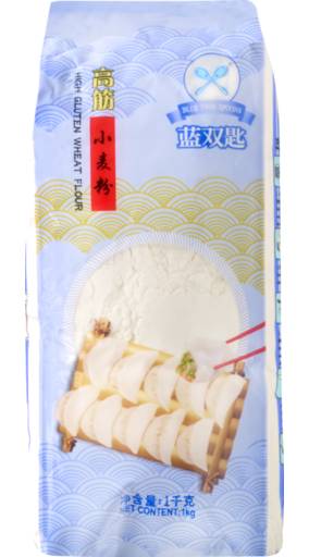 Blue Twin Spoons High Gluten Wheat Flour 1kg