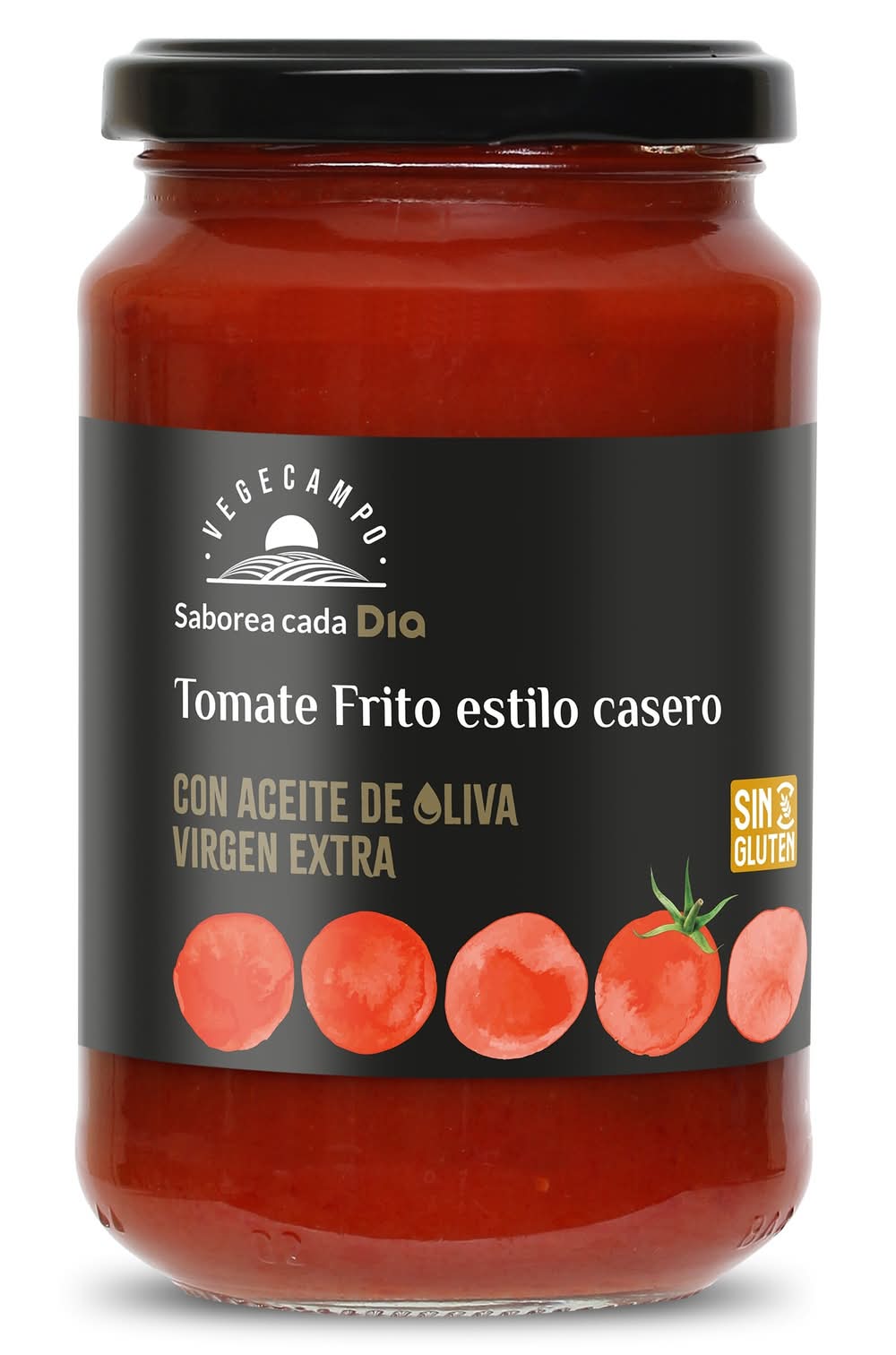 Tomate Frito Casero Vegecampo De Dia Frasco 350 G
