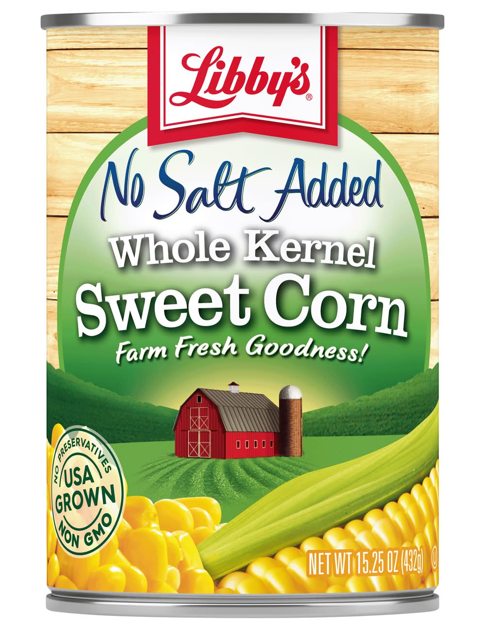 Libby's No Salt No Sugar Added Whole Kernel Sweet Corn (15 oz)