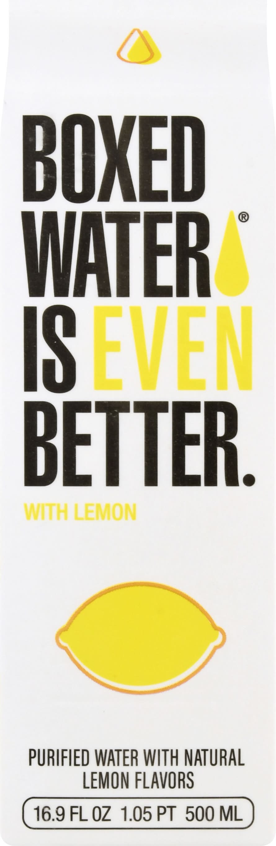 Boxed Water Is Better Purified Water With Lemon (16.9 fl oz)