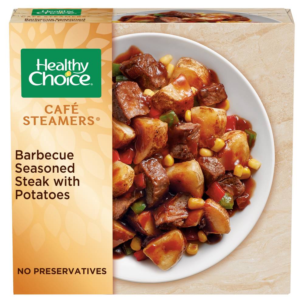 Healthy Choice Cafe Steamers Barbecue Steak With Potatoes (9.5 oz)