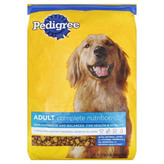 Pedigree Adult Complete Nutrition Dog Food (17 lbs)