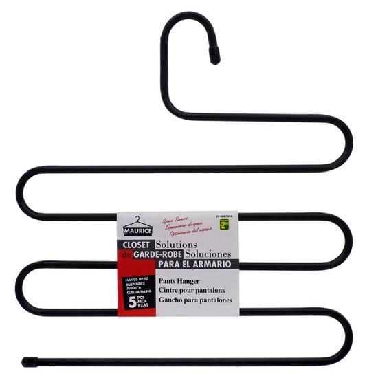 Maurice 5 Tier Coated Wire Pants Hanger (34CM X 34.7CM X 0.9CM)