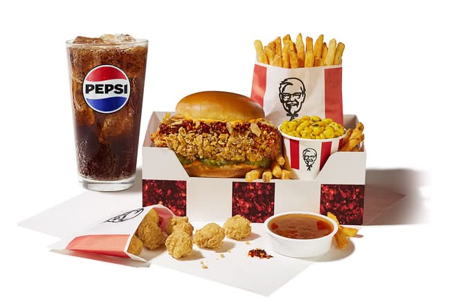 Chili Crunch Chicken Sandwich Box Meal