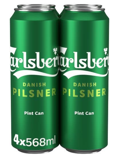 Carlsberg Danish Pilsner Lager Beer (4 x 568ml)