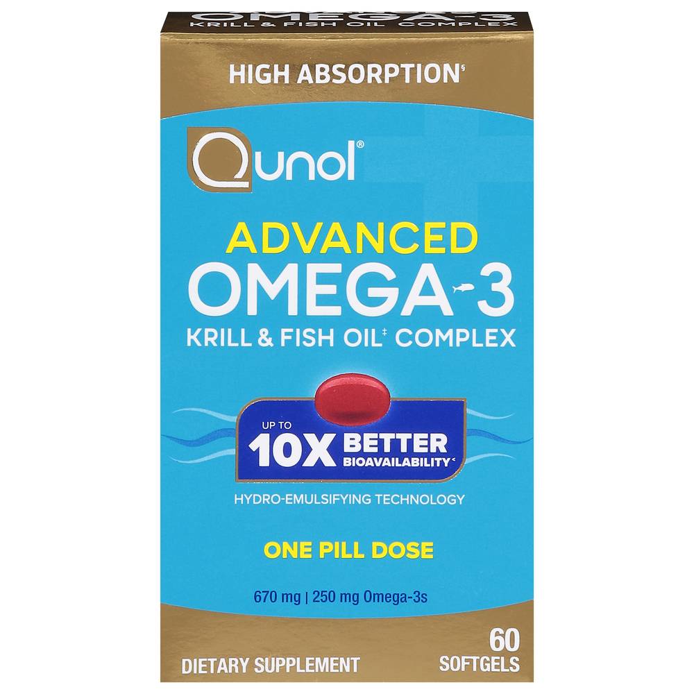 Qunol Advanced Omega-3 Softgels (60 ct)