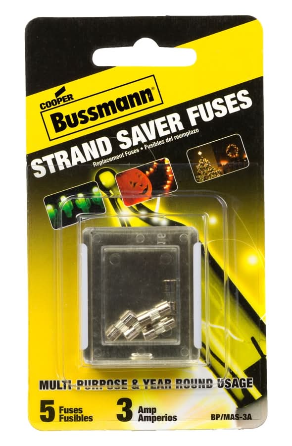 Cooper Bussmann 5 -Pack 3 Amp Fast acting Fuse