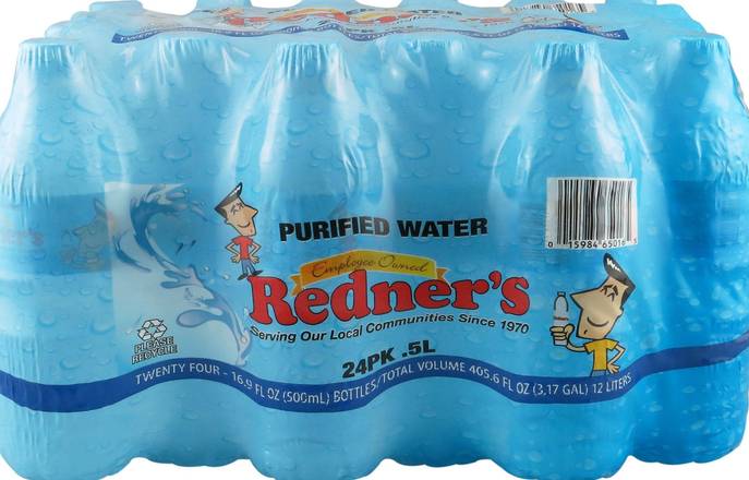 Redner's Purified Water (24 ct , 16.9 fl oz)