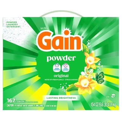 Gain + Aroma Boost Powder Laundry Detergent, Original (9.6 lbs)