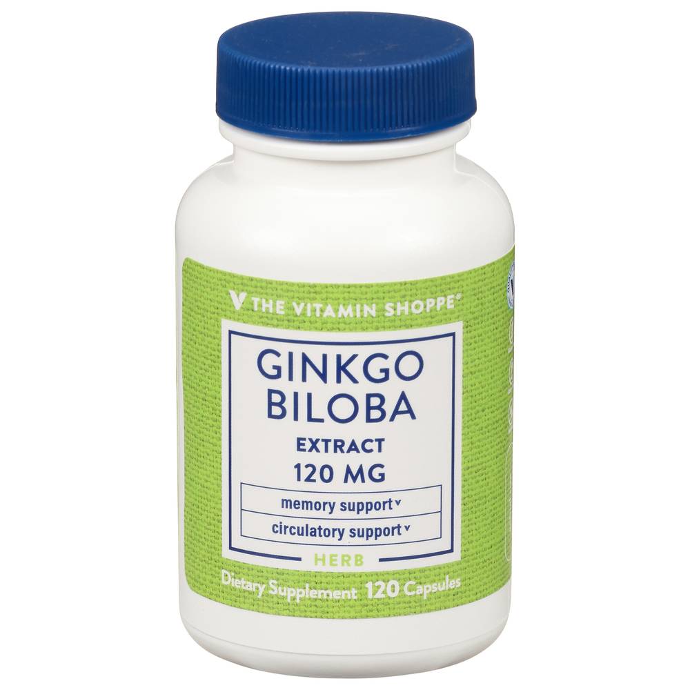 The Vitamin Shoppe Ginkgo Biloba Extract 120 mg Capsules (120 ct)