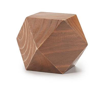 Brown Geometric Ball Tabletop Decor