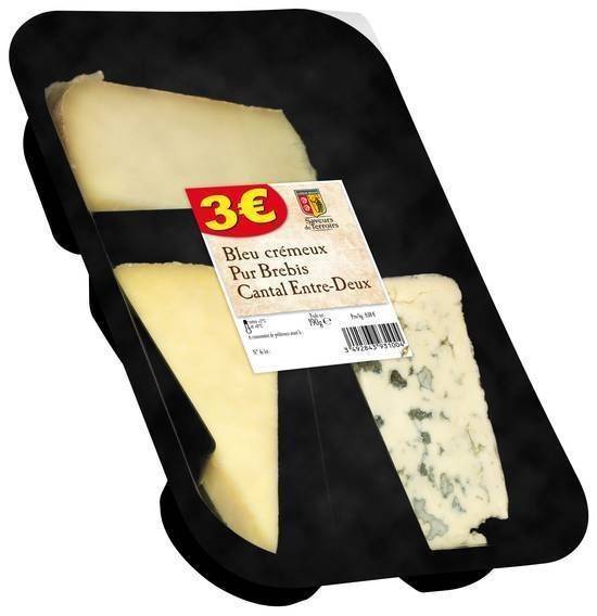 Plateau 3 fromages 190g