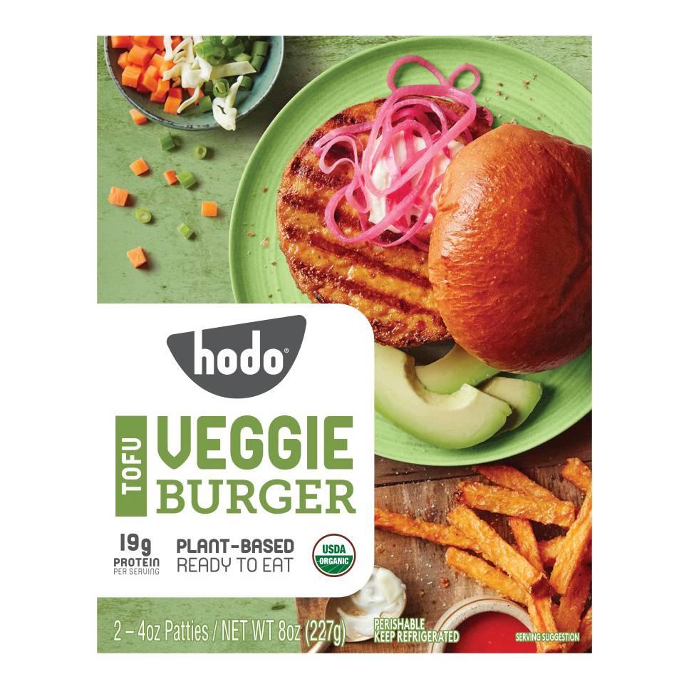 Hodo Tofu Veggie Burger Ready To Eat (8 oz)