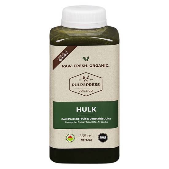 Pulp & Press Pup & Press Juice, Hulk - Natural & Organic (355 ml)
