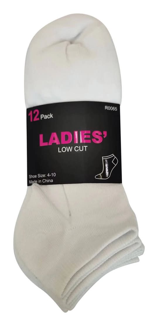 Ladies Low Cut Socks 12 Ct