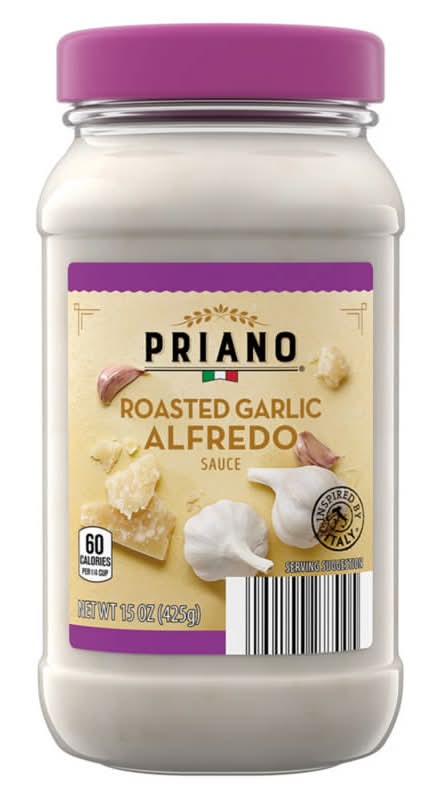 Priano Alfredo Sauce, Roasted Garlic (15 oz)