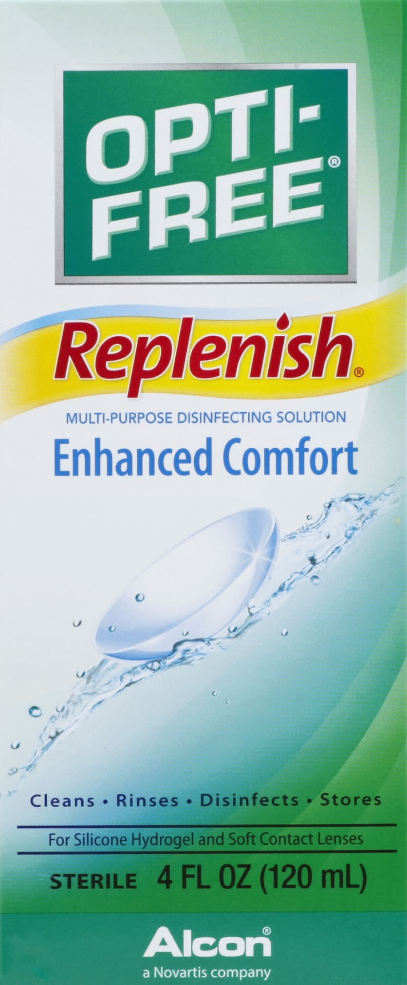 Opti-Free Replenish Enhanced Comfort Multi-Purpose Disinfecting Solution (4 fl oz)