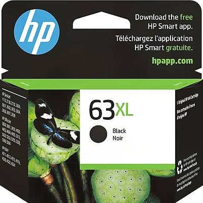 HP 63Xl High Yield Ink Cartridge, Black Noir