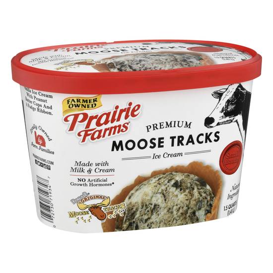Prairie Farms Premium Moose Tracks Ice Cream