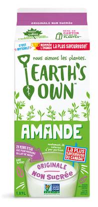 Earth's own sofresh lait d'amande original non sucré - sofresh unsweetened original almond milk (1.89 l)