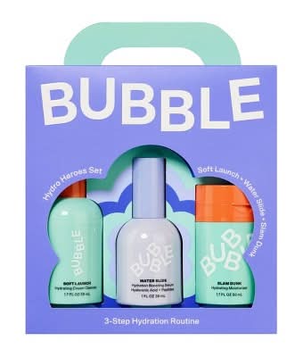 Bubble Skincare Hydro Heroes 3-step Hydration Routine Kit (4.4 fl oz, 3 ct)