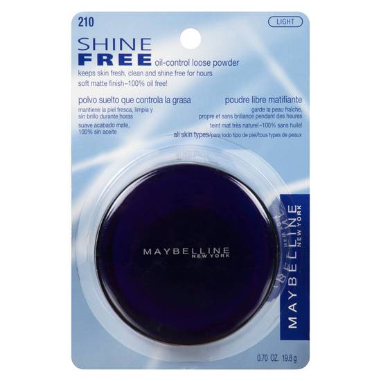 Maybelline Shine Free Oil-Control Loose Powder, Light (0.7 oz)