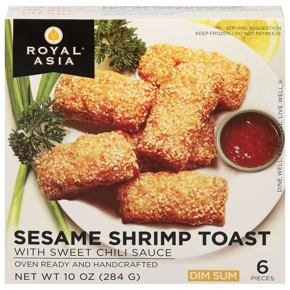 Royal Asia Dim Sum With Sesame Shirmp Toast With Sweet Chili Sauce, Sweet Chili Sauce (10 oz, 6 ct)