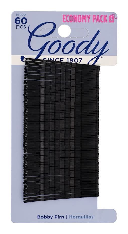 Goody Bobby Hair Pins, Black (60 ct)