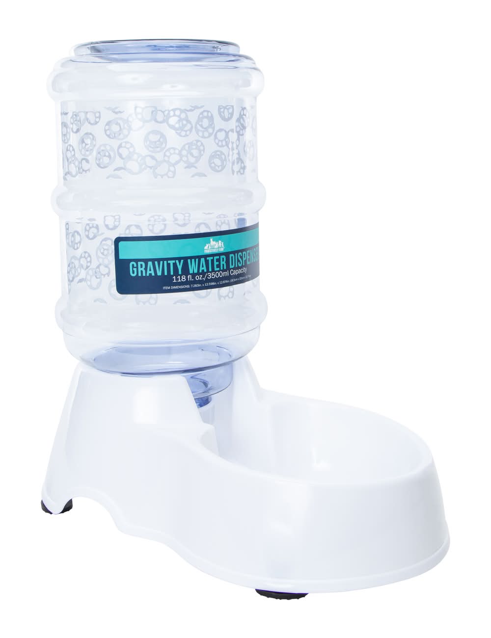 Gravity Pet Water Dispenser 118oz White