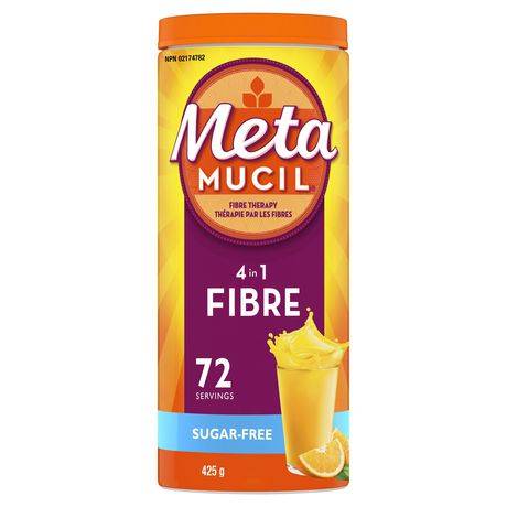 Metamucil Sugar-Free Fibre Orange Smooth Powder (425 g)