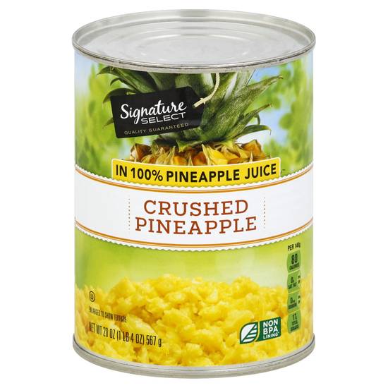 Signature Select Crushed Pineapple in 100% Juice (20 oz)