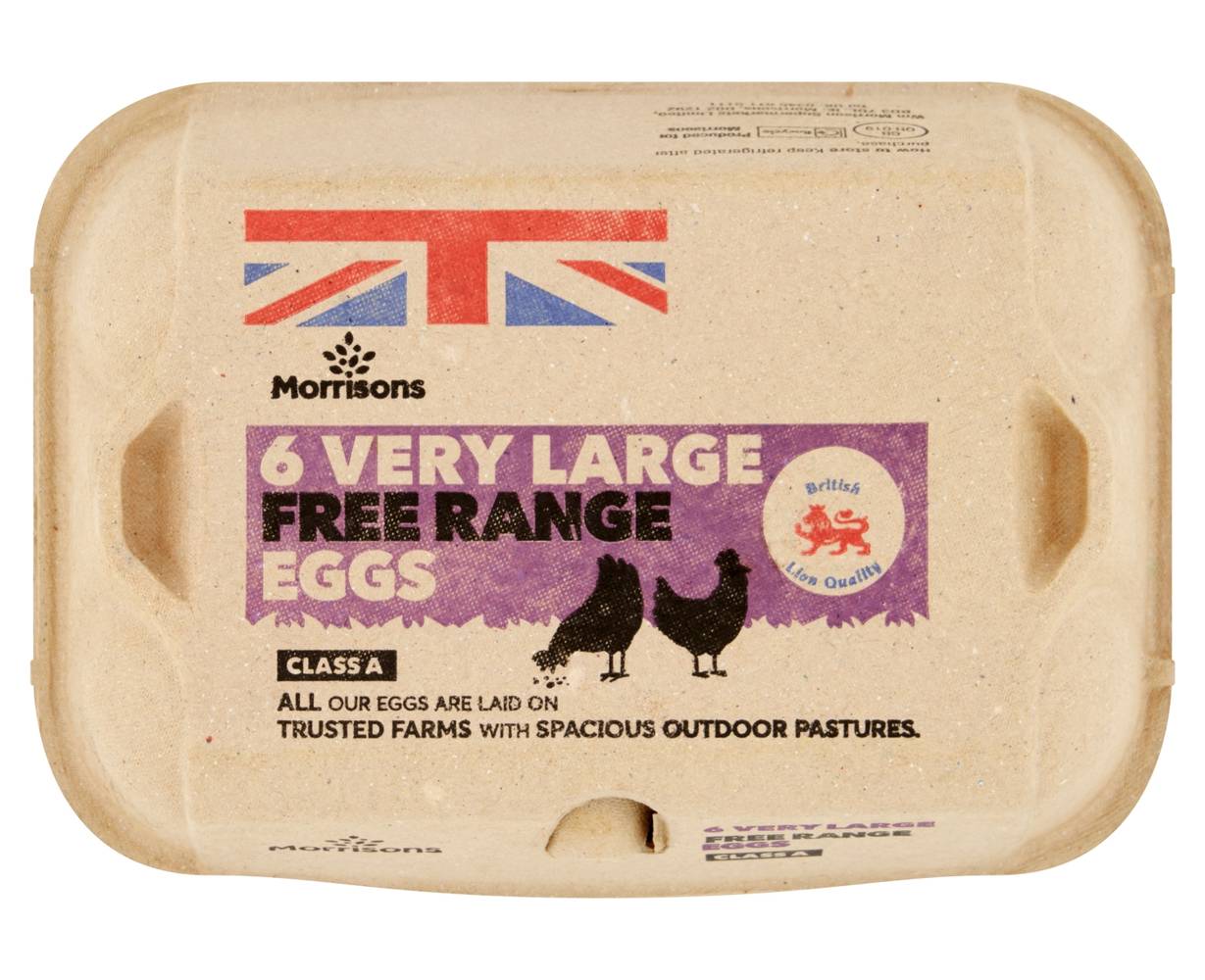 Morrisons 6 Very Large Free Range Eggs