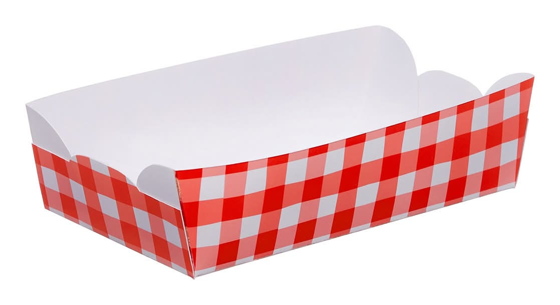 Bbq Picnic Hot Dog Trays 8ct