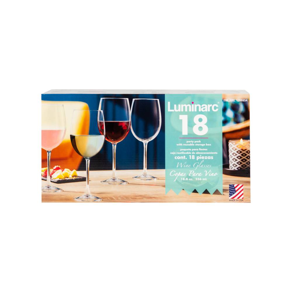 Luminarc copas para vino (18 piezas)