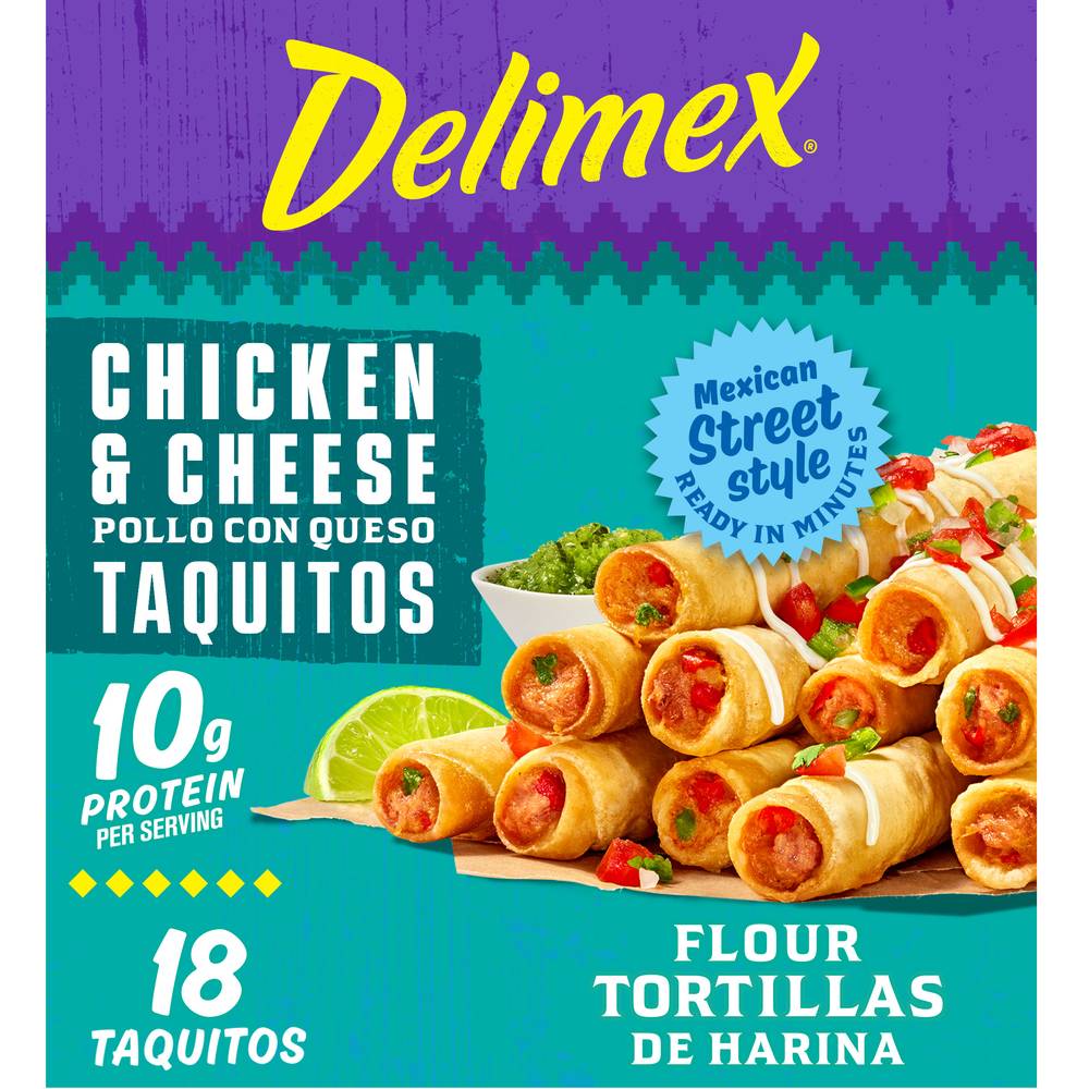 Delimex Flour Chicken & Cheese Taquitos (1.35 lbs)