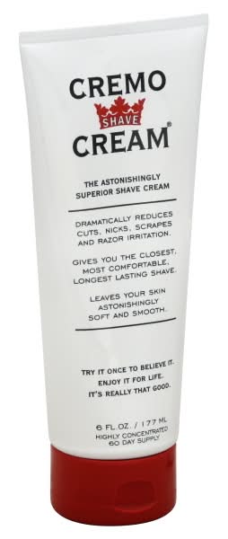 Cremo The Astonishing Superior Shave Cream (6 fl oz)