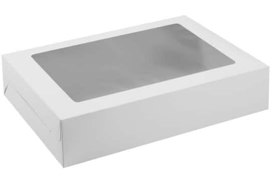Celebrate It Window Cake Box, 12x12x6 in, White
