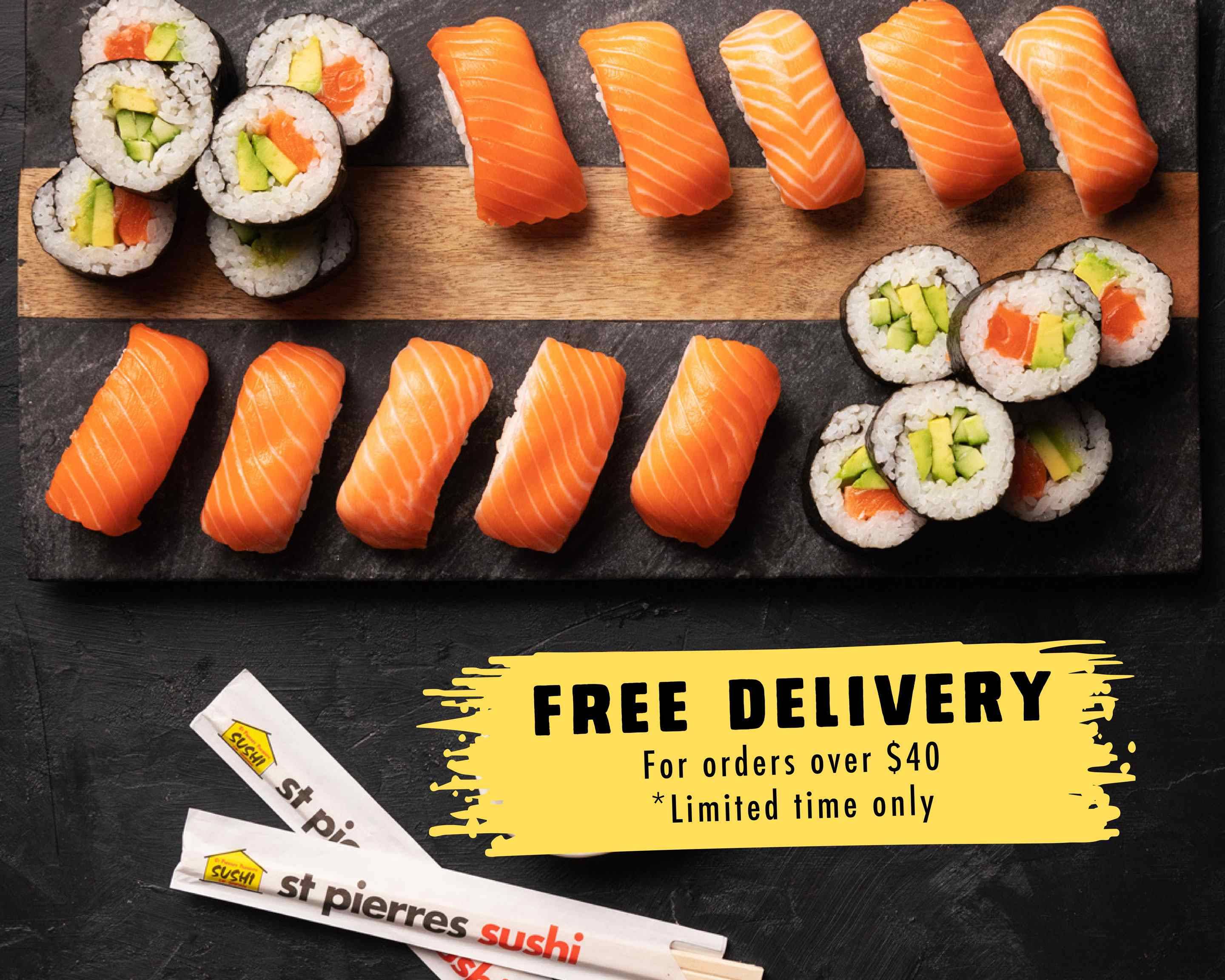 Order St Pierre's Sushi (Karaka) Delivery Online | Auckland | Takeout ...