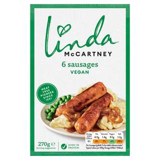 Linda McCartney's 6 Vegetarian Sausages 270g