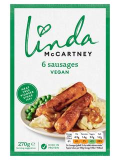 Linda McCartney's 6 Vegetarian Sausages 270g