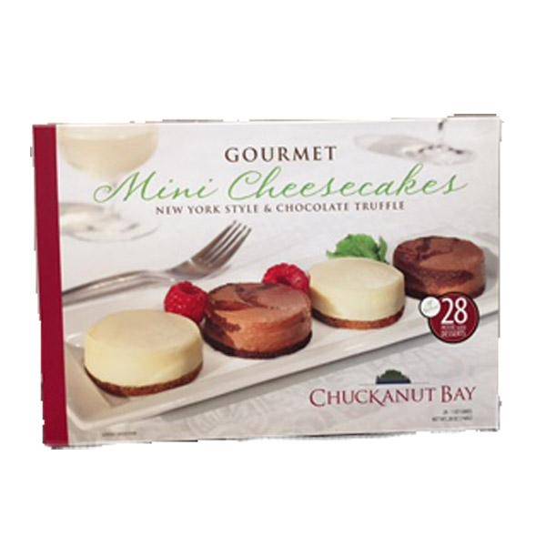 Chuckanut Bay Gourmet Mini Cheesecakes, New York Style-Chocolate Truffle (28 oz)