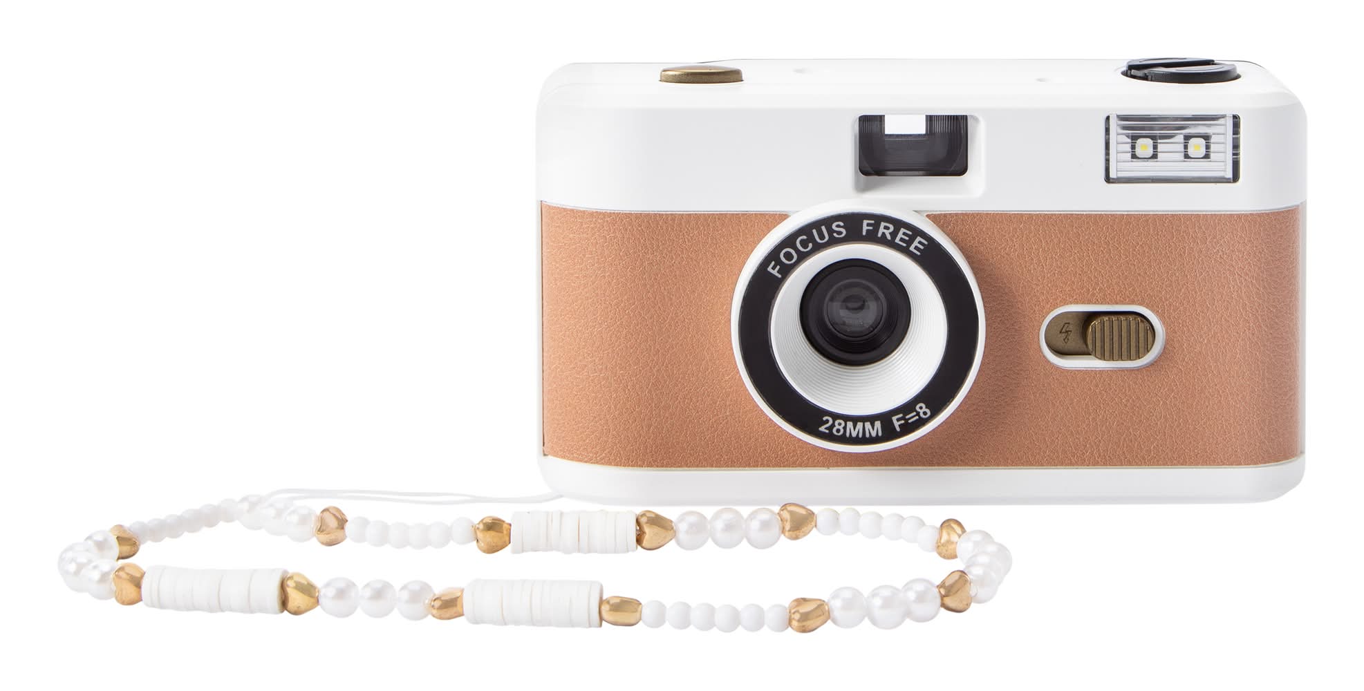 Cylo® 35mm Reusable Camera With Wrist Charm Strap Brown