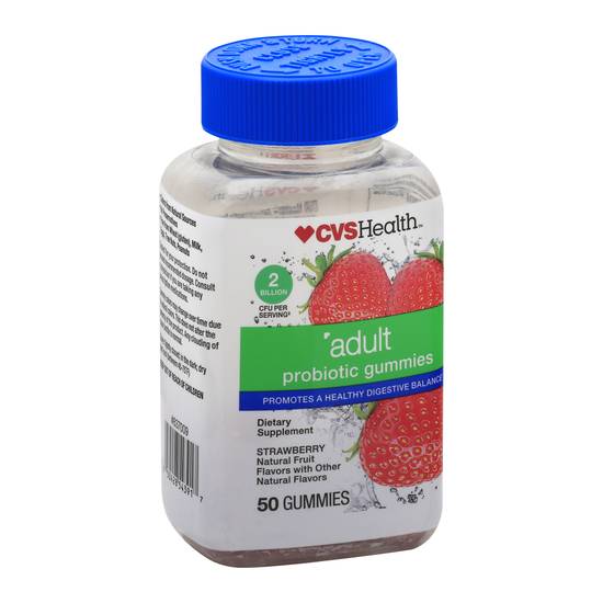 Cvs Strawberry Adult Probiotic Supplement Gummies (50 ct)