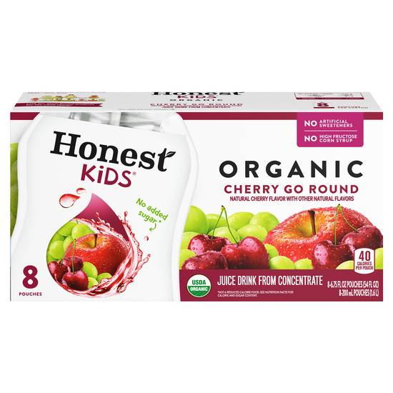 Honest Kids Cherry Go Round Organic Juice Drink (8 x 6.8 fl oz)