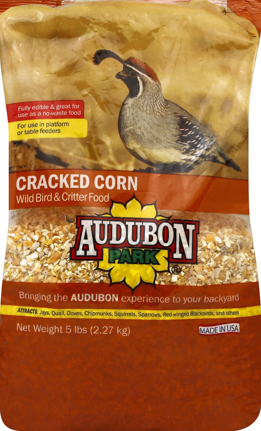 Audubon Park Cracked Corn Wild Bird & Critter Food (5 lbs)