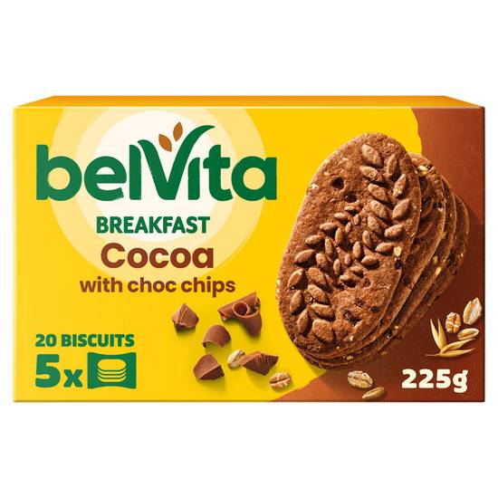 Belvita Breakfast Biscuits Cocoa with Choc Chips 225g