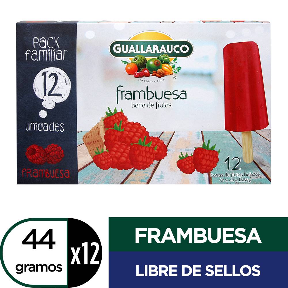 Guallarauco · Multipack helado - Frambuesa (12 un)