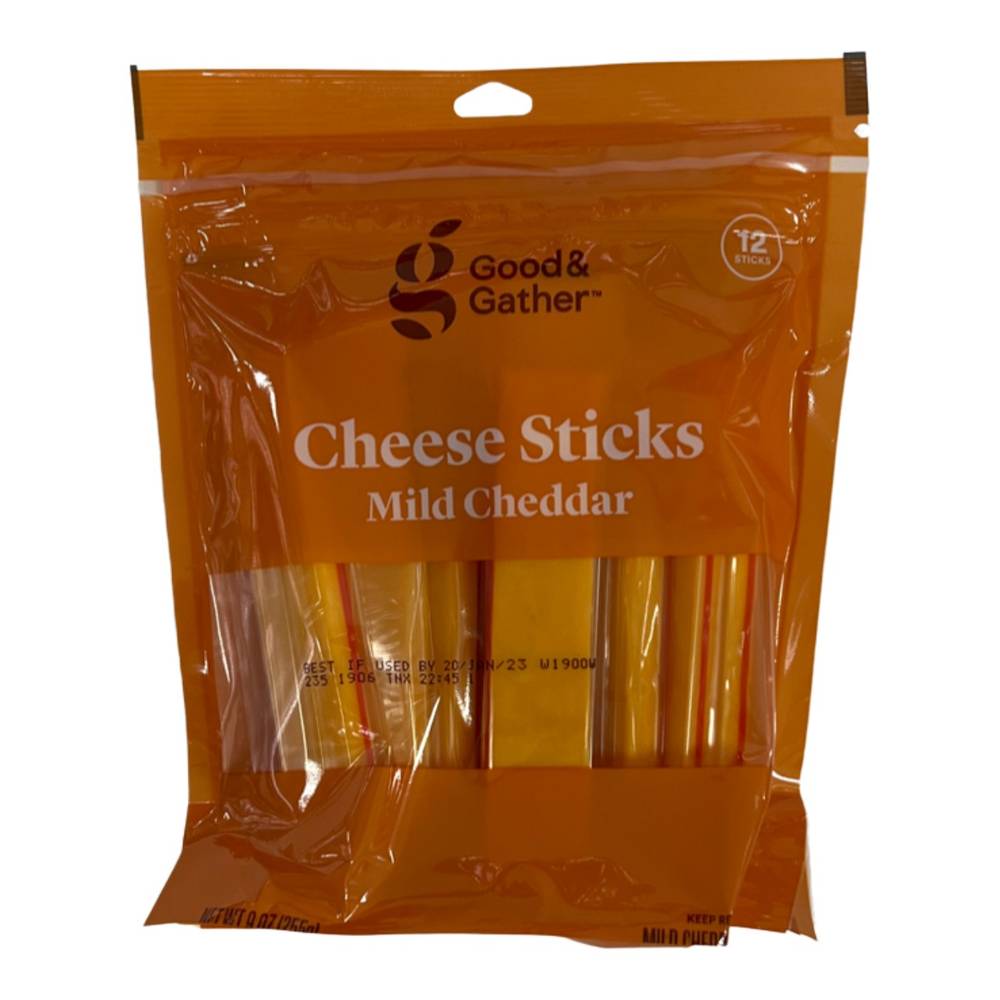 Good & Gather Cheese Sticks Mild Cheddar (9 oz, 12 ct)