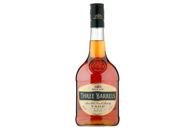 Three Barrels Brandy 70cl