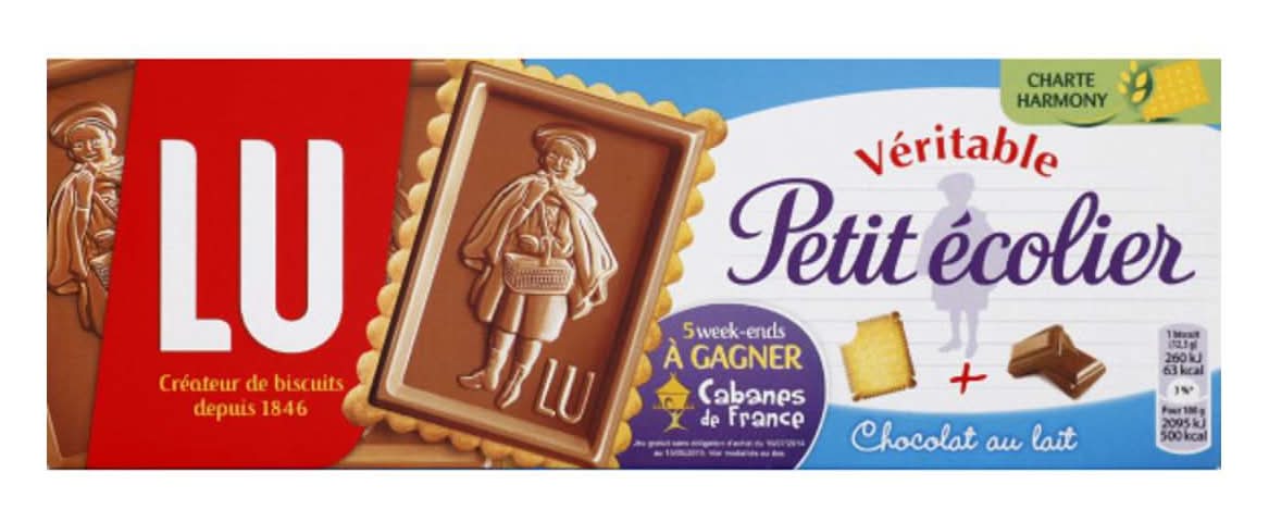 Petit Écolier - Biscuits petit beurre avec tablette de chocolat au lait (12)